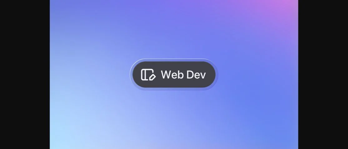 Официальный экран Web Dev в Qwen