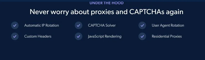 Схема инфраструктурных функций Bright Data Web Scraper API
