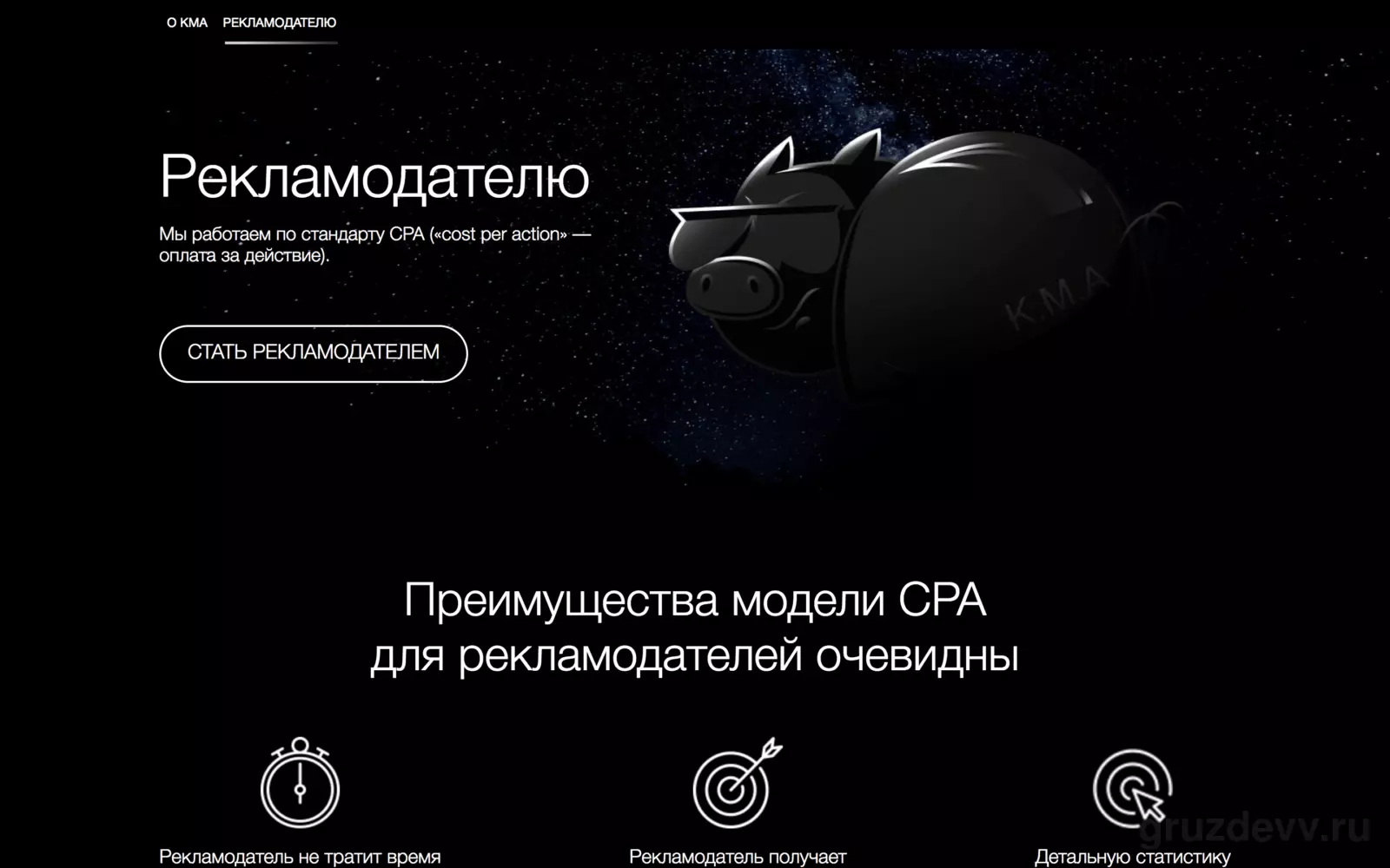 CPA-сеть Kma.biz