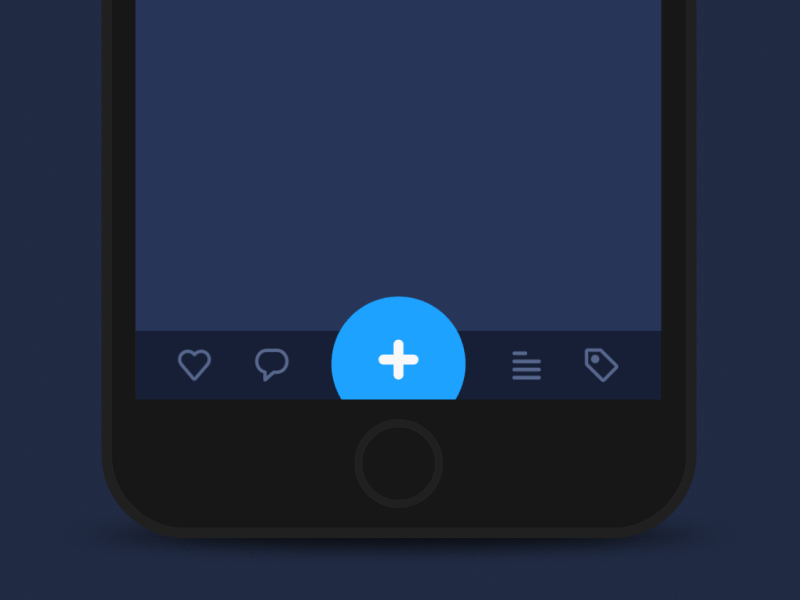 GIF-иллюстрация Tap Bar Concept от Sergey Valiukh