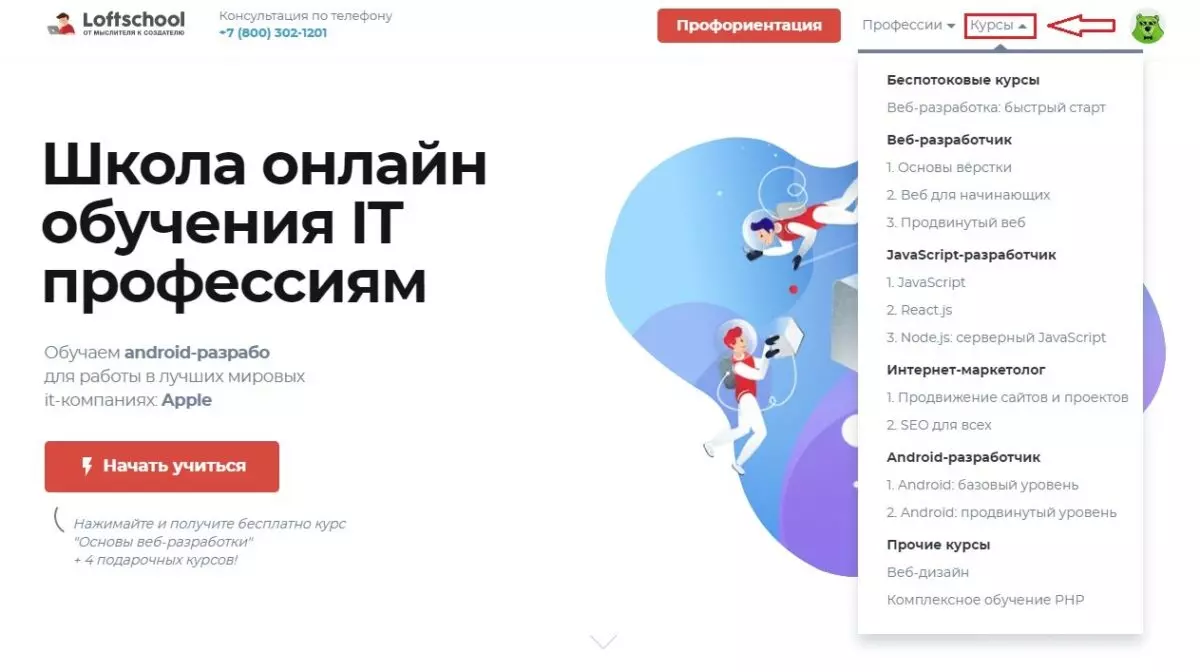 loftshcool курсы